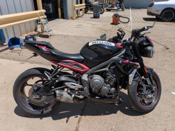  Salvage Triumph Motorcycle Street