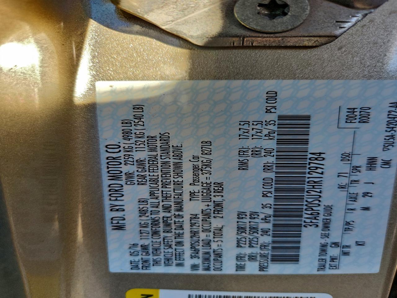 Ford Fusion Titanium Phev Image 7