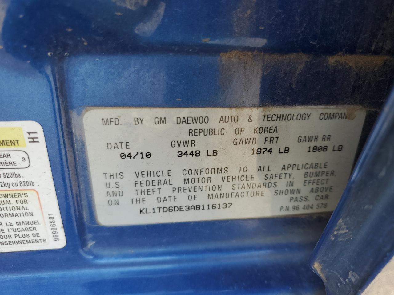 Chevrolet Aveo Ls Image 10