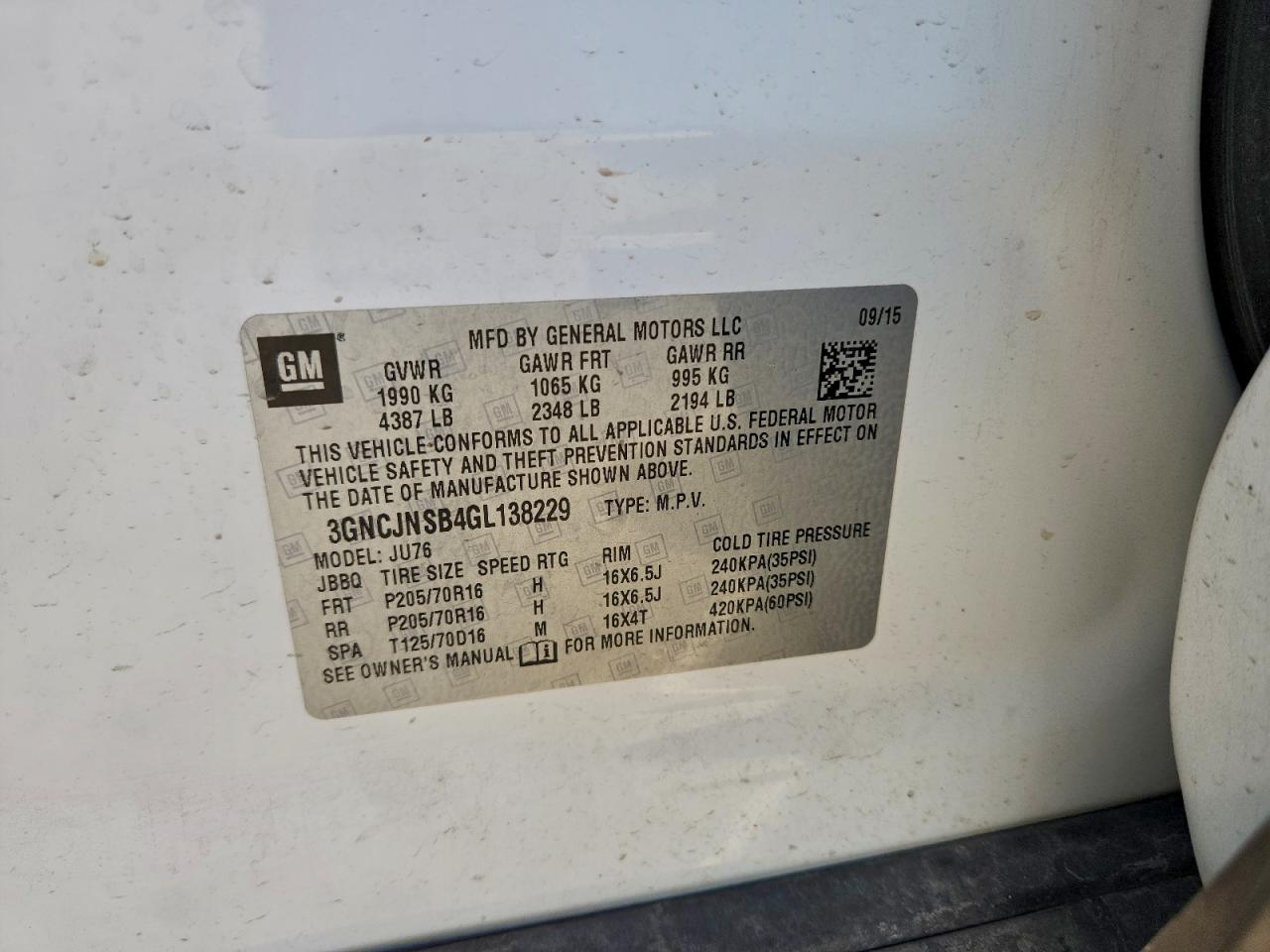 Chevrolet Trax Ls Image 12