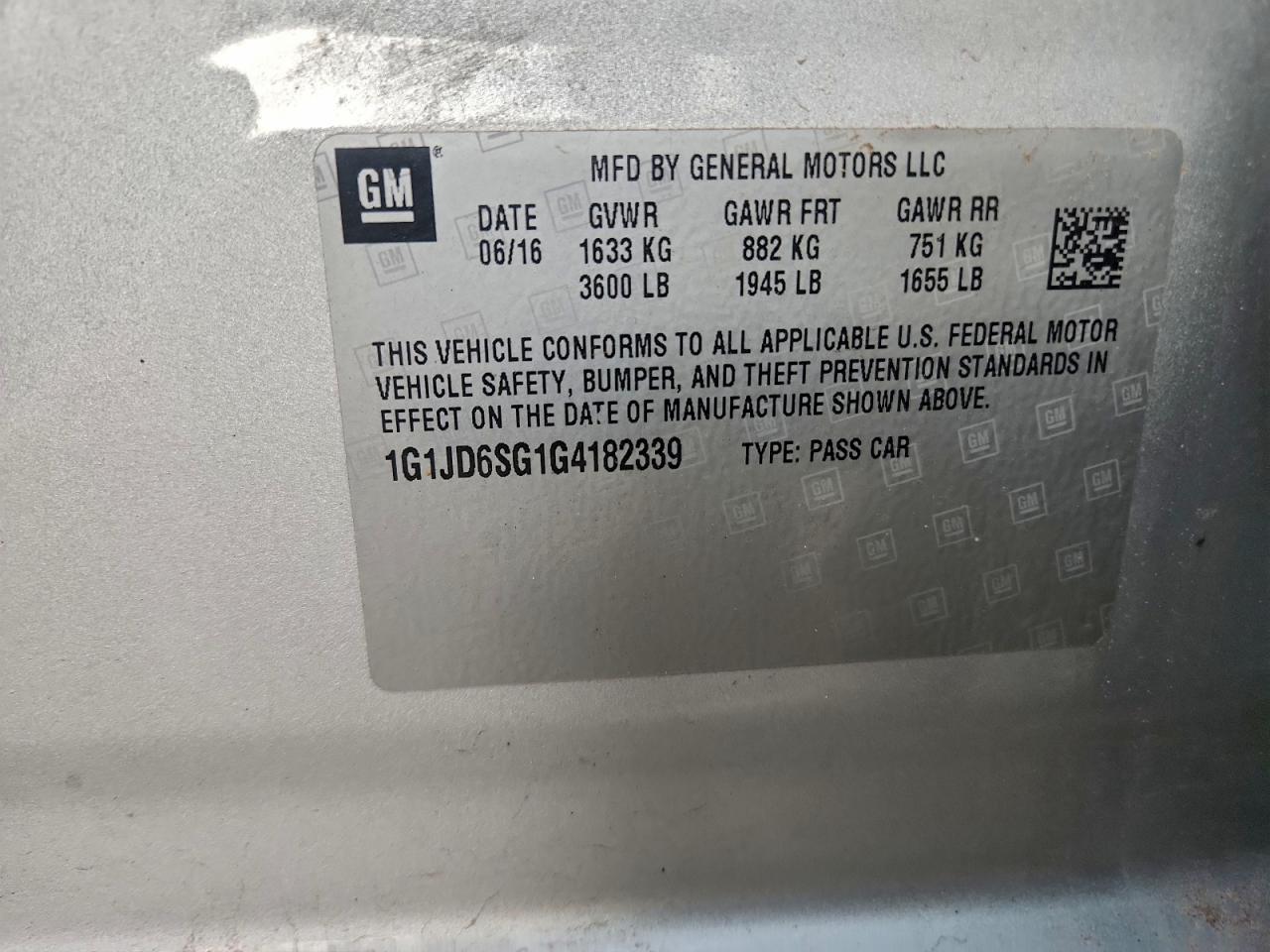 Chevrolet Sonic Lt Image 7