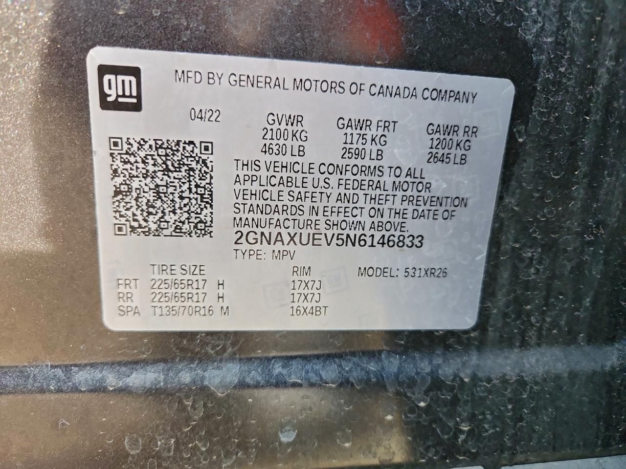 Chevrolet Equinox Lt Image 8