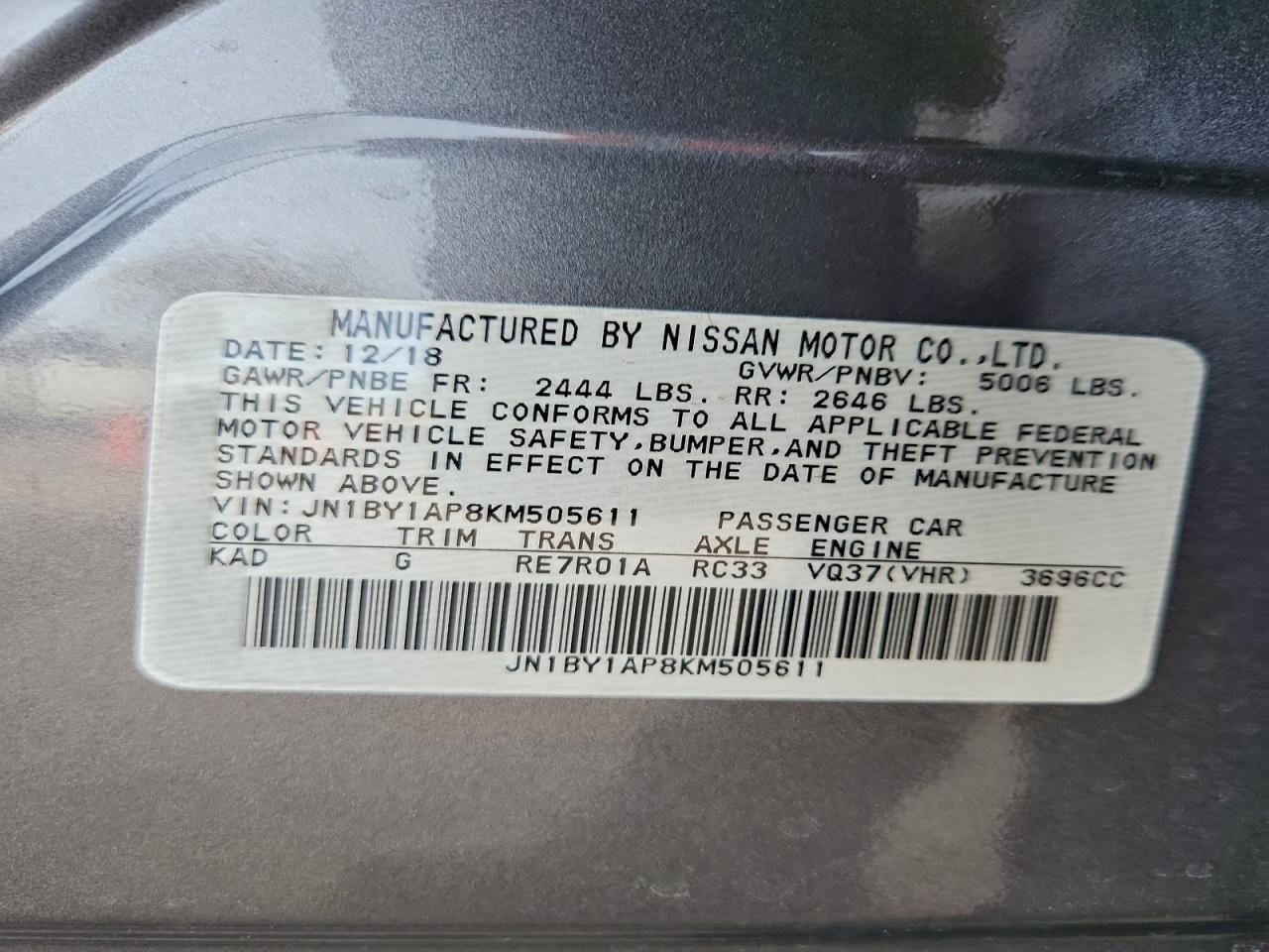 INFINITI Q70 3.7 Luxe Image 10