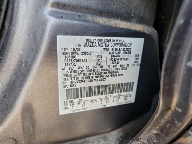 Mazda Tribute Lx Image 12